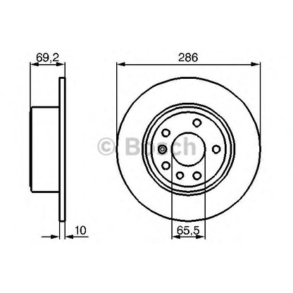 Photo Brake Disc BOSCH 0986478436