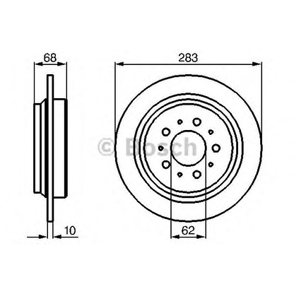 Фото Тормозной диск BOSCH 0986478445