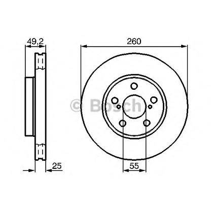 Фото Тормозной диск BOSCH 0986478451