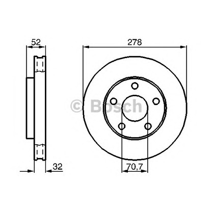 Фото Тормозной диск BOSCH 0986478486