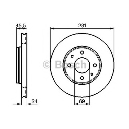 Photo Disque de frein BOSCH 0986479B37