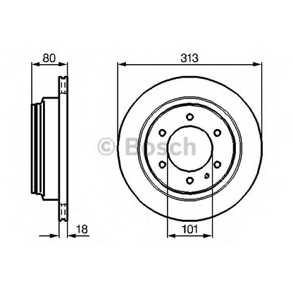 Photo Disque de frein BOSCH 0986478496