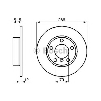 Photo Disque de frein BOSCH 0986478511