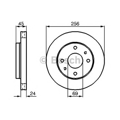 Photo Brake Disc BOSCH 0986478531