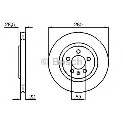 Фото Тормозной диск BOSCH 0986478542