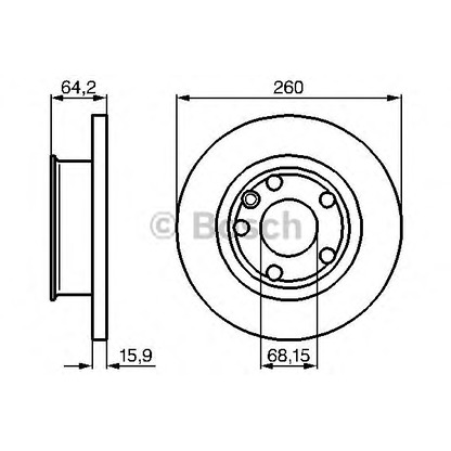 Photo Disque de frein BOSCH 0986478547