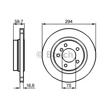 Фото Тормозной диск BOSCH 0986478570