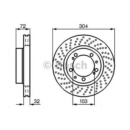 Фото Тормозной диск BOSCH 0986478599