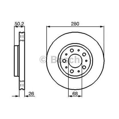 Фото Тормозной диск BOSCH 0986478603