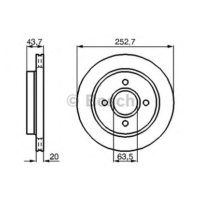 Фото Тормозной диск BOSCH 0986478605