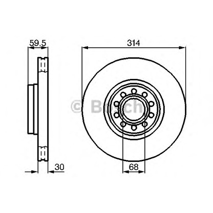 Photo Disque de frein BOSCH 0986478617