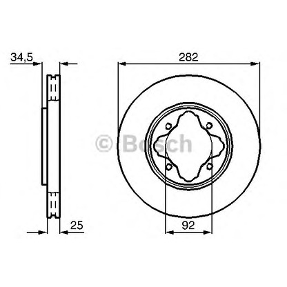 Фото Тормозной диск BOSCH 0986478634