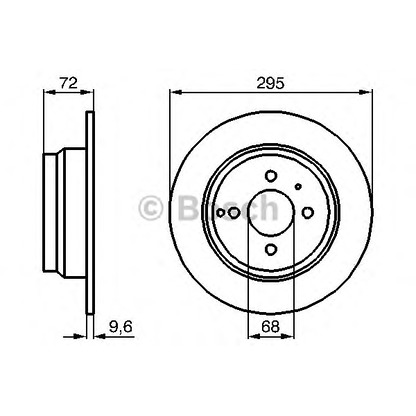 Photo Disque de frein BOSCH 0986478640