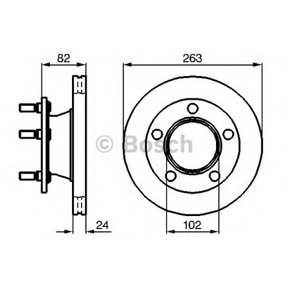 Фото Тормозной диск BOSCH 0986478643