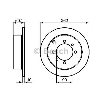 Foto Bremsscheibe BOSCH 0986478655