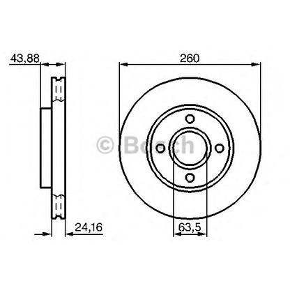 Фото Тормозной диск BOSCH 0986478671