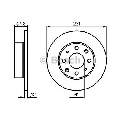 Photo Brake Disc BOSCH 0986478676