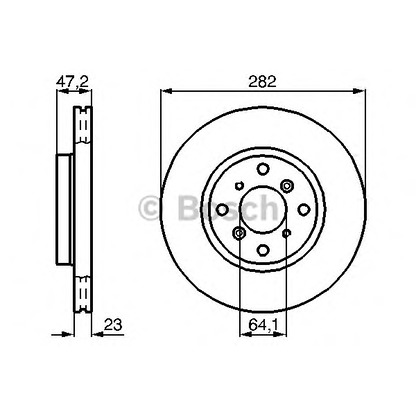 Фото Тормозной диск BOSCH 0986478681