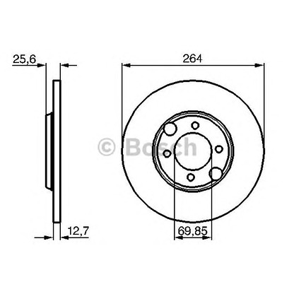 Photo Brake Disc BOSCH 0986478689