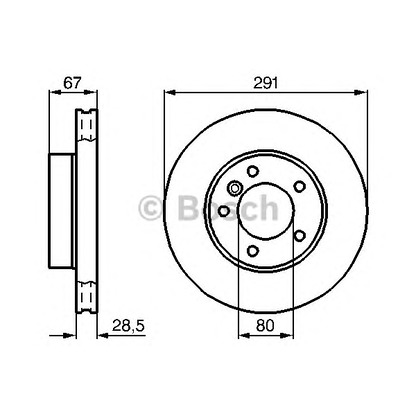 Фото Тормозной диск BOSCH 0986478691