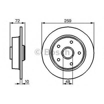 Photo Brake Disc BOSCH 0986478700