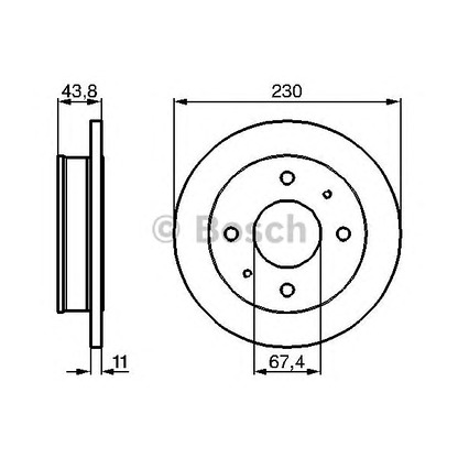 Фото Тормозной диск BOSCH 0986478727