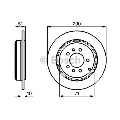 Foto Bremsscheibe BOSCH 0986478733