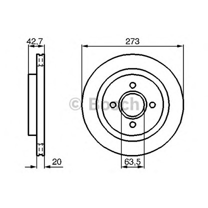 Photo Brake Disc BOSCH 0986478816