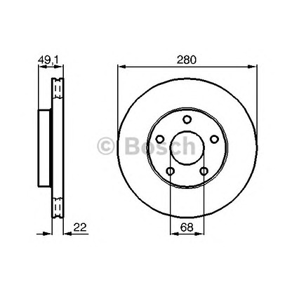 Photo Disque de frein BOSCH 0986478833