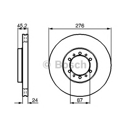 Photo Brake Disc BOSCH 0986478844