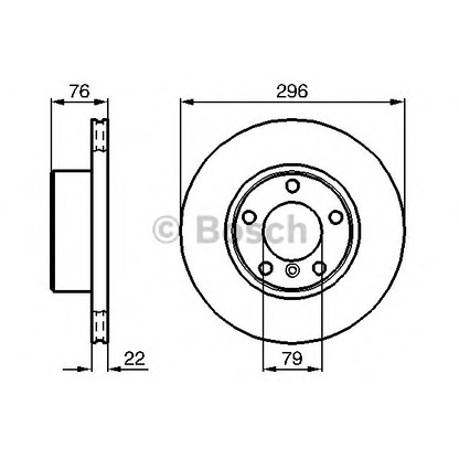 Photo Disque de frein BOSCH 0986478848