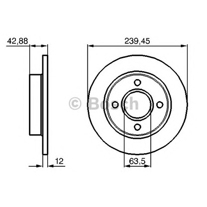 Foto Disco  freno BOSCH 0986478856