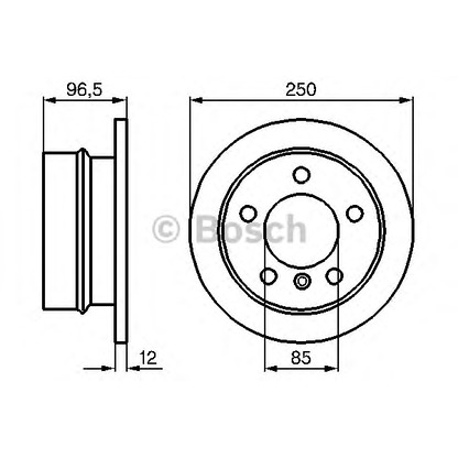 Фото Тормозной диск BOSCH 0986478863