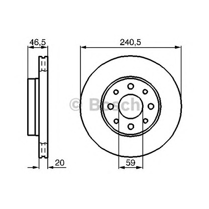 Photo Disque de frein BOSCH 0986478878