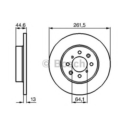 Photo Disque de frein BOSCH 0986478889