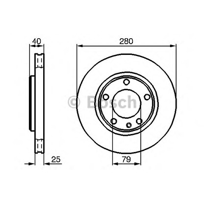 Photo Disque de frein BOSCH 0986478890