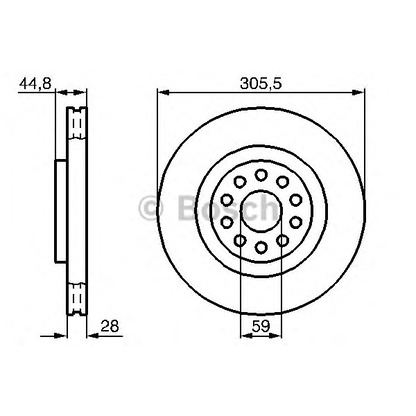 Photo Brake Disc BOSCH 0986478963