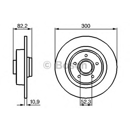 Photo Disque de frein BOSCH 0986478971