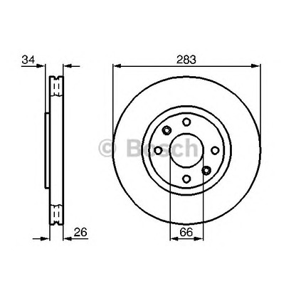 Фото Тормозной диск BOSCH 0986478979