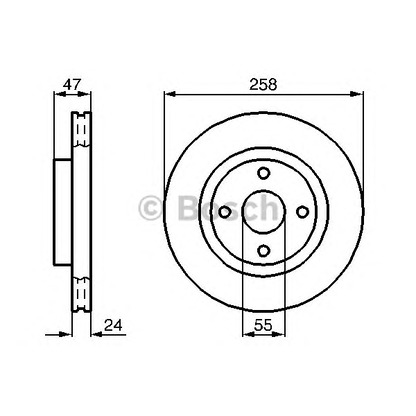 Photo Disque de frein BOSCH 0986478989