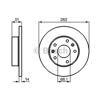 Photo Disque de frein BOSCH 0986478991