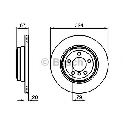 Фото Тормозной диск BOSCH 0986479004