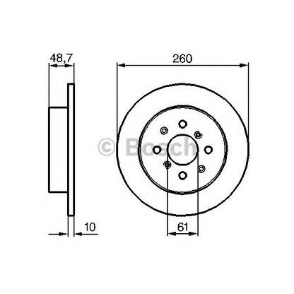 Foto Disco de freno BOSCH 0986479014