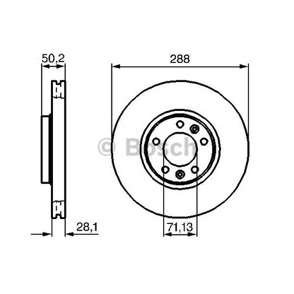 Фото Тормозной диск BOSCH 0986479026