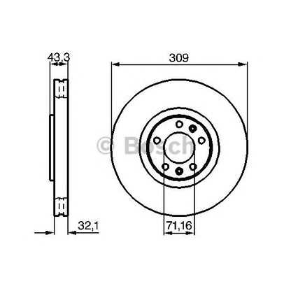 Photo Disque de frein BOSCH 0986479027