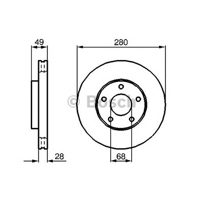 Фото Тормозной диск BOSCH 0986479B61