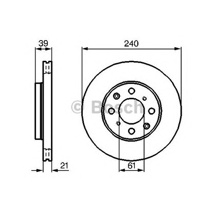 Photo Disque de frein BOSCH 0986479033