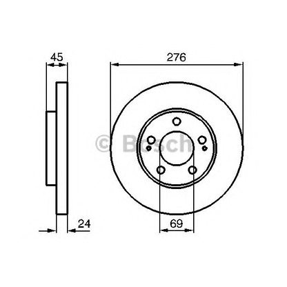 Фото Тормозной диск BOSCH 0986479035