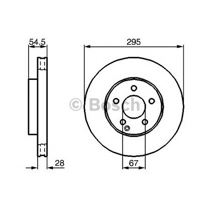 Foto Disco de freno BOSCH 0986479038