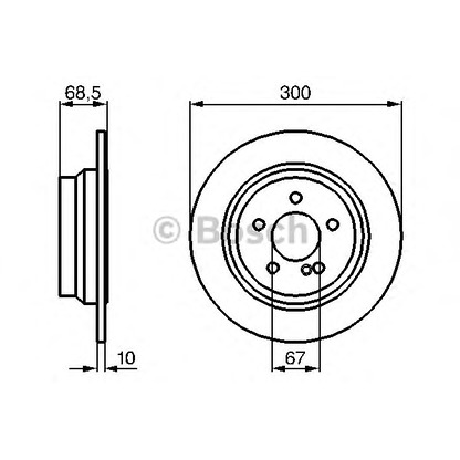 Фото Тормозной диск BOSCH 0986479041